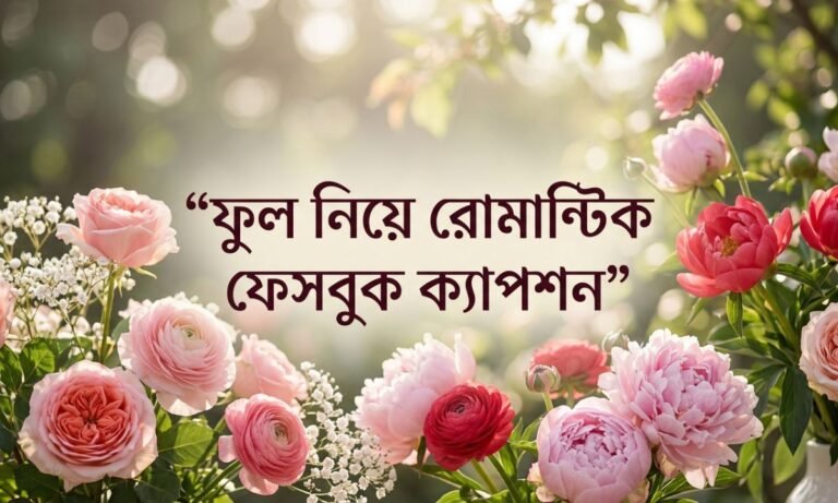 ফুল নিয়ে রোমান্টিক ফেসবুক ক্যাপশন