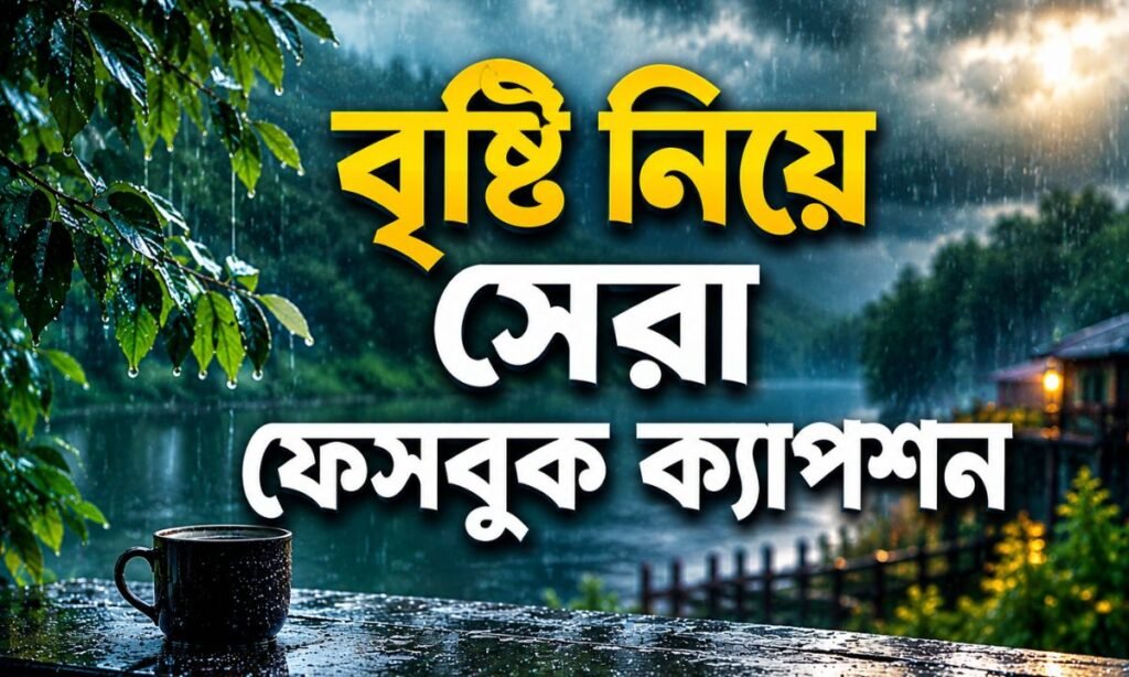 বৃষ্টি নিয়ে সেরা ফেসবুক ক্যাপশন