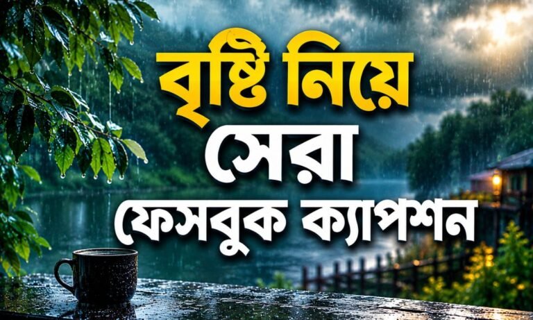 বৃষ্টি নিয়ে সেরা ফেসবুক ক্যাপশন