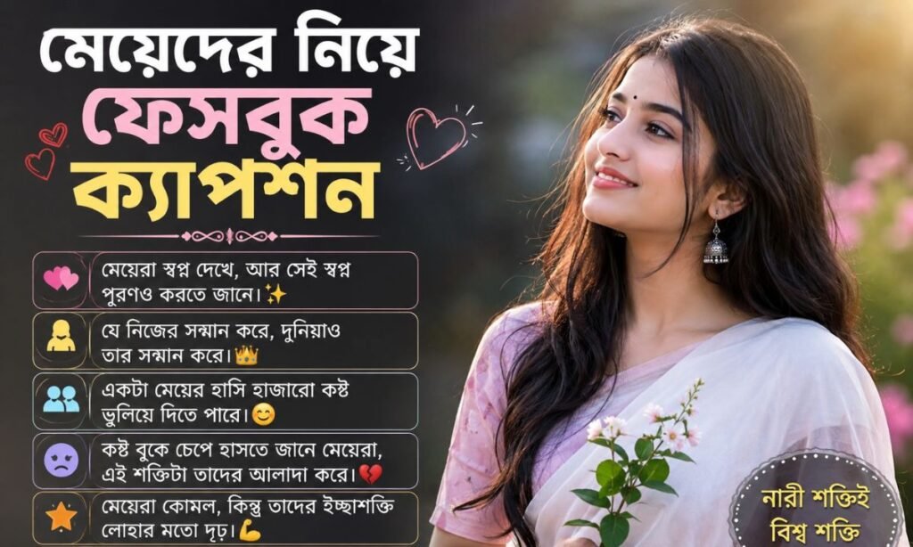 মেয়েদের নিয়ে ফেসবুক ক্যাপশন