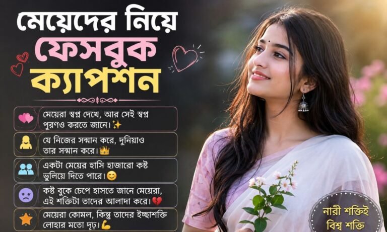 মেয়েদের নিয়ে ফেসবুক ক্যাপশন