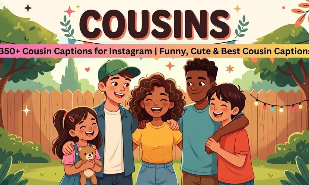 350+ Cousin Captions for Instagram | Funny, Cute & Best Cousin Captions