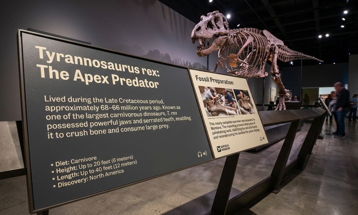 Aesthetic museum captions