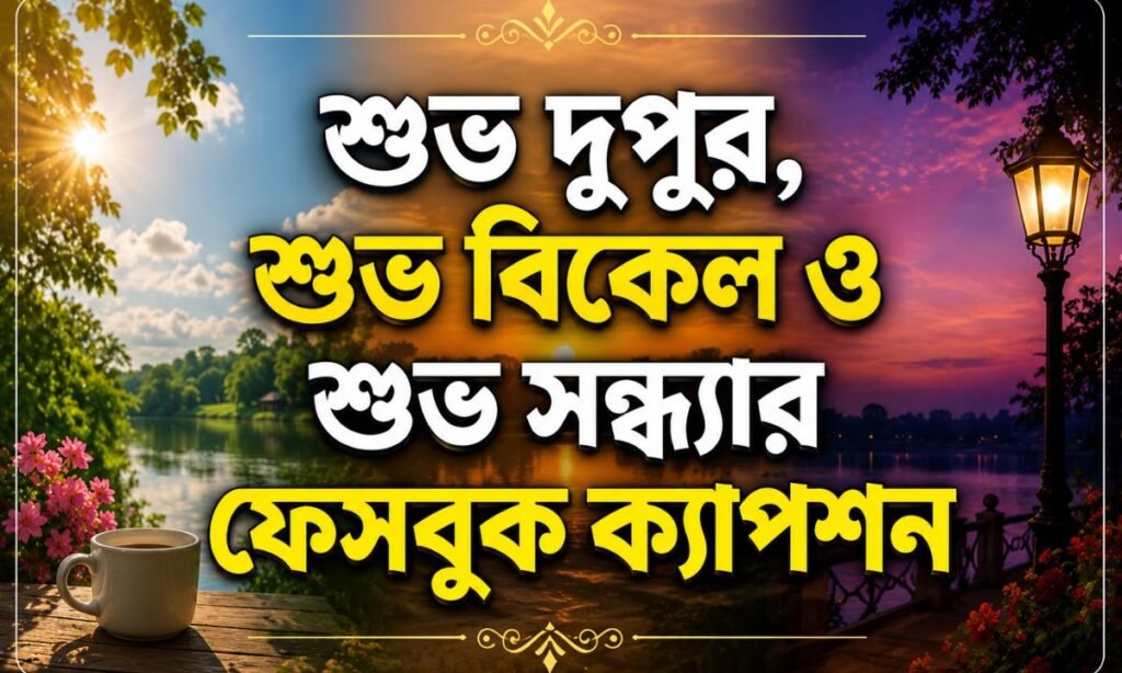 শুভ দুপুর, শুভ বিকেল ও শুভ সন্ধ্যার ফেসবুক ক্যাপশন
