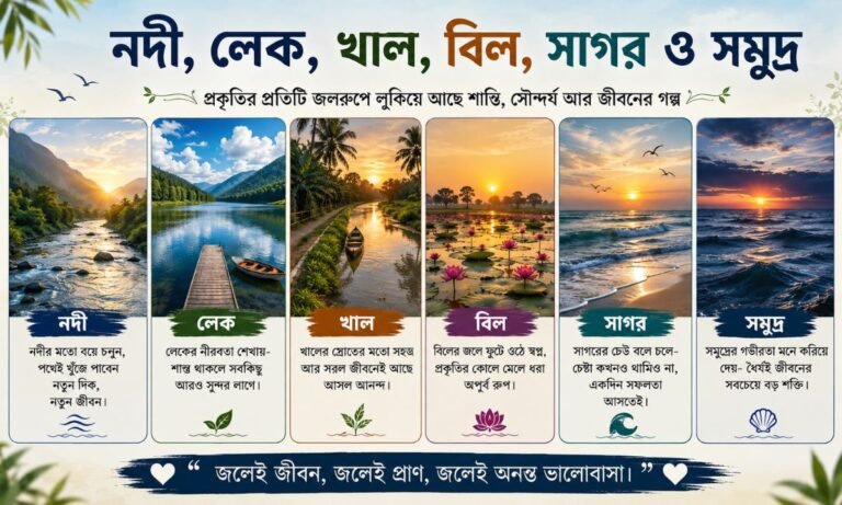 নদী, লেক, খাল, বিল, সাগর ও সমুদ্র নিয়ে সেরা ফেসবুক ক্যাপশন