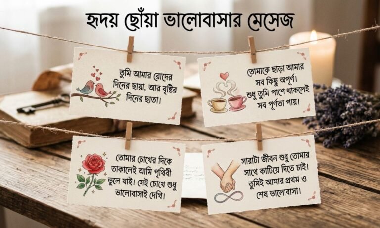 টি হৃদয় ছুঁয়ে যাওয়া বাংলা লাভ মেসেজ