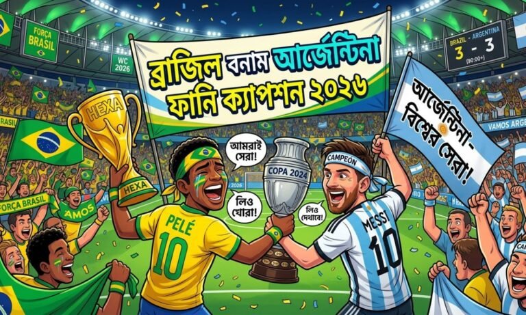 ব্রাজিল বনাম আর্জেন্টিনা ফানি ক্যাপশন ২০২৬