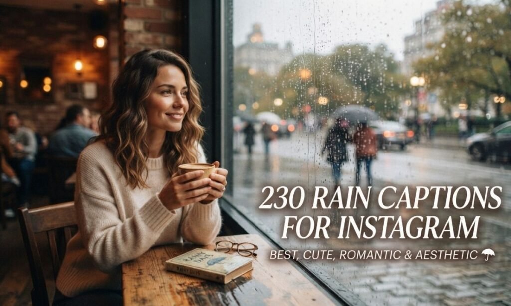 230 Rain Captions for Instagram | Best, Cute, Romantic & Aesthetic