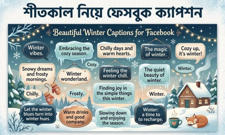 শীতকাল নিয়ে ফেসবুক ক্যাপশন