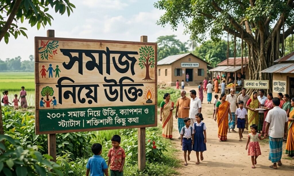 সমাজ নিয়ে উক্তি, ক্যাপশন ও স্ট্যাটাস | শক্তিশালী কিছু কথা