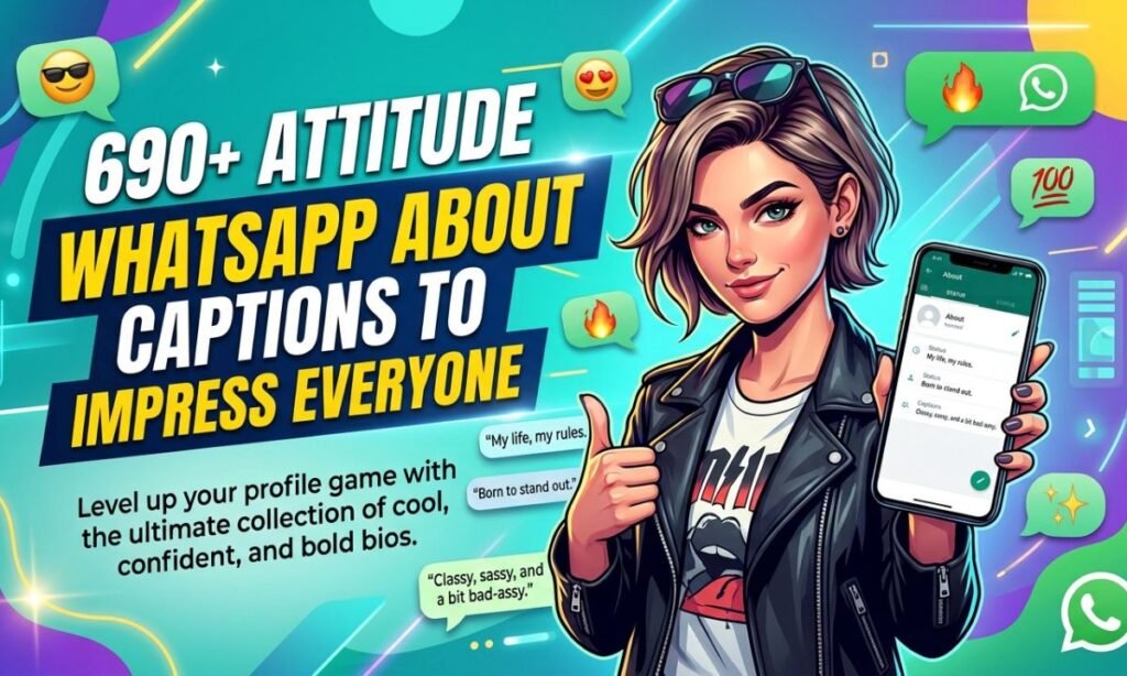 690+ Attitude WhatsApp About Captions to Impress Everyone