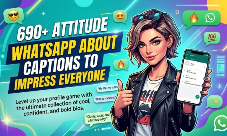 690+ Attitude WhatsApp About Captions to Impress Everyone