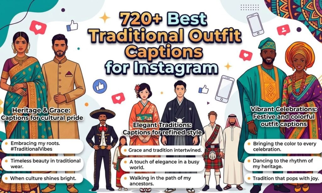 720+ Best Traditional Outfit Captions for Instagram