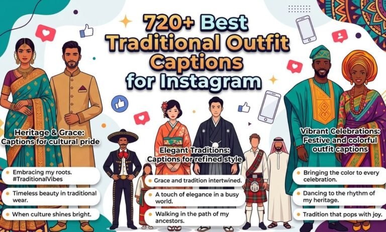 720+ Best Traditional Outfit Captions for Instagram