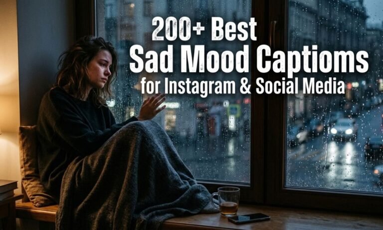 200+ Best Sad Mood Captions for Instagram & Social Media