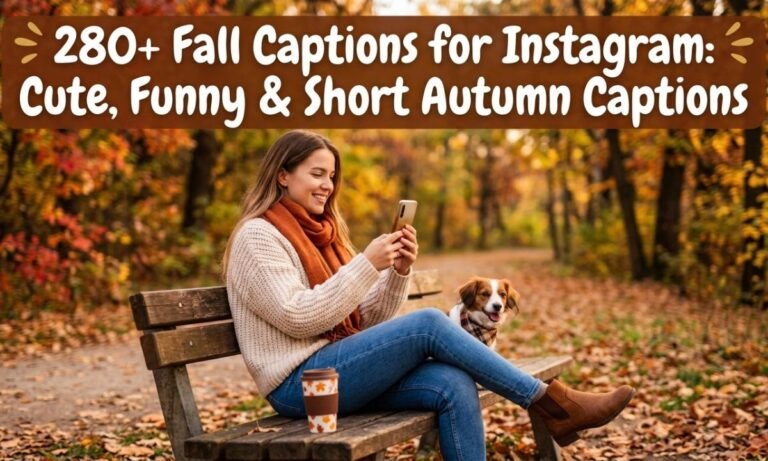 280+ Fall Captions for Instagram: Cute, Funny & Short Autumn Captions