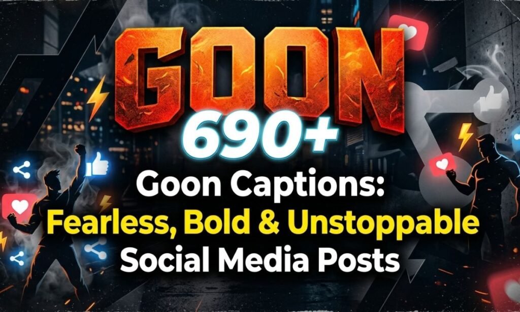 690+ Goon Captions: Fearless, Bold & Unstoppable Social Media Posts