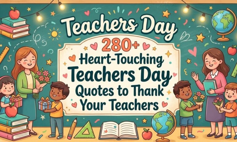 280+ Heart-Touching Teachers Day Quotes to Thank Your Teachers