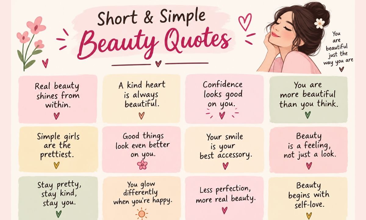 Short & Simple Beauty Quotes