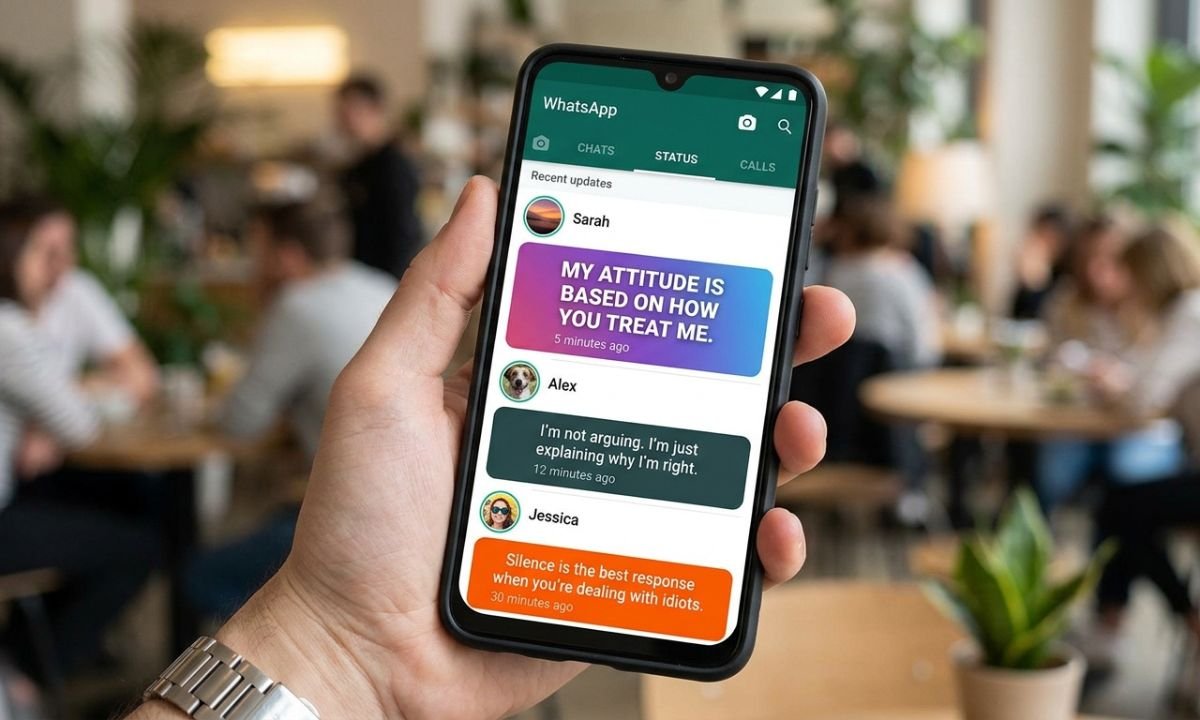Attitude caption for whatsapp about