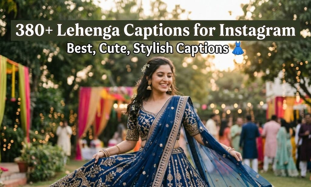 380+ Lehenga Captions for Instagram | Best, Cute, Stylish Captions
