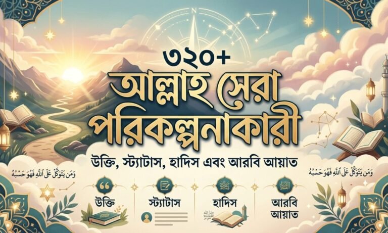 320+ আল্লাহ উত্তম পরিকল্পনাকারী উক্তি, স্ট্যাটাস, হাদিস ও আরবি আয়াত