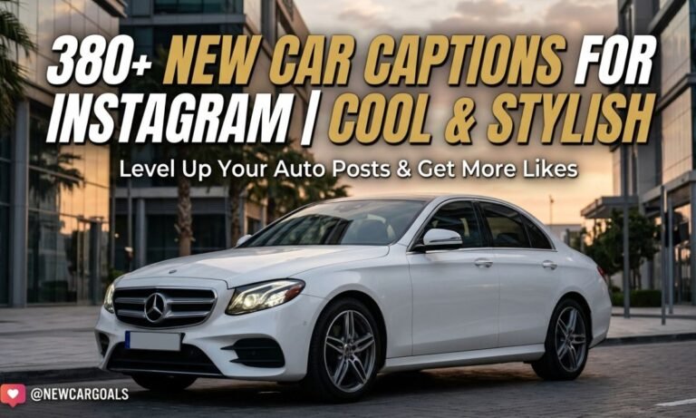 New Car Captions for Instagram | Cool & Stylish