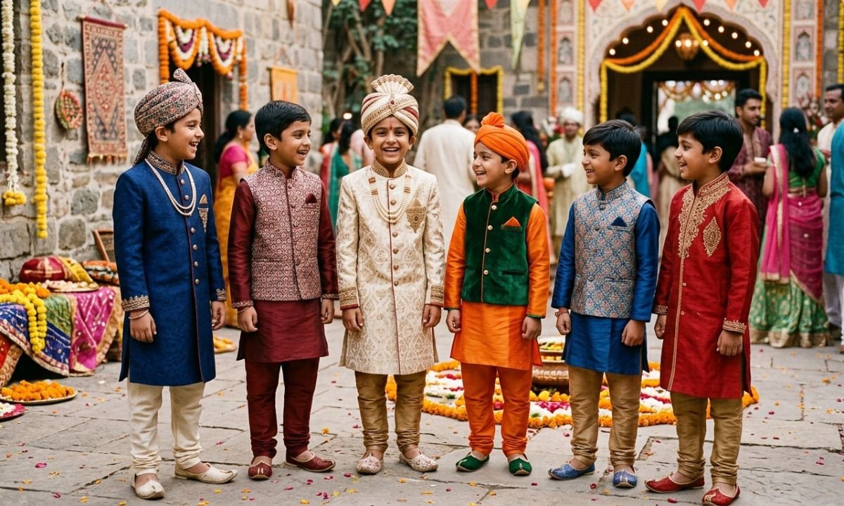 Traditional Outfit Captions for Boys