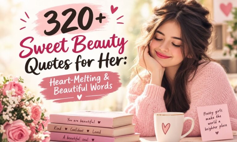 320+ Sweet Beauty Quotes for Her: Heart-Melting & Beautiful Words