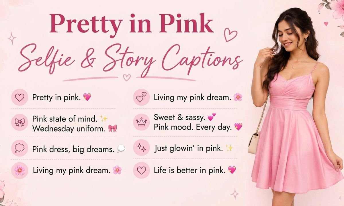 Pretty in Pink Selfie & Story Captions