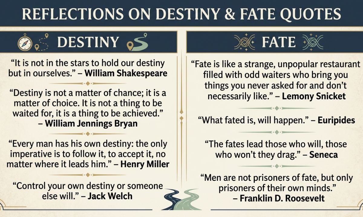 Destiny and Fate Quotes
