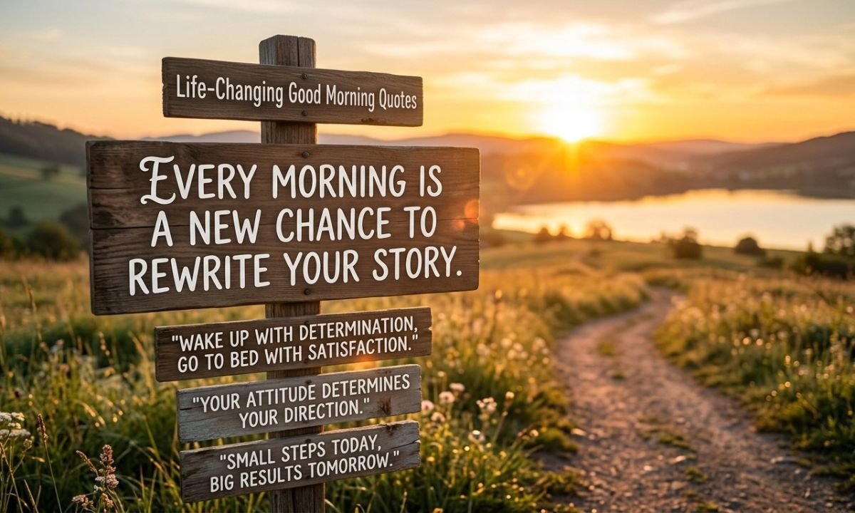 Life-Changing Good Morning Quotes With Deep Meaning