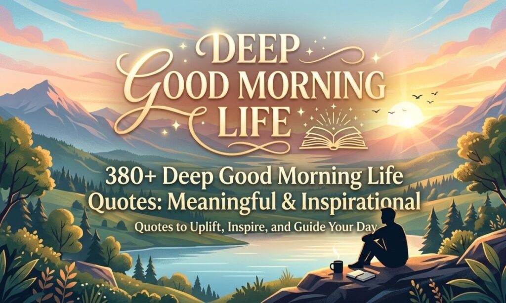 380+ Deep Good Morning Life Quotes: Meaningful & Inspirational