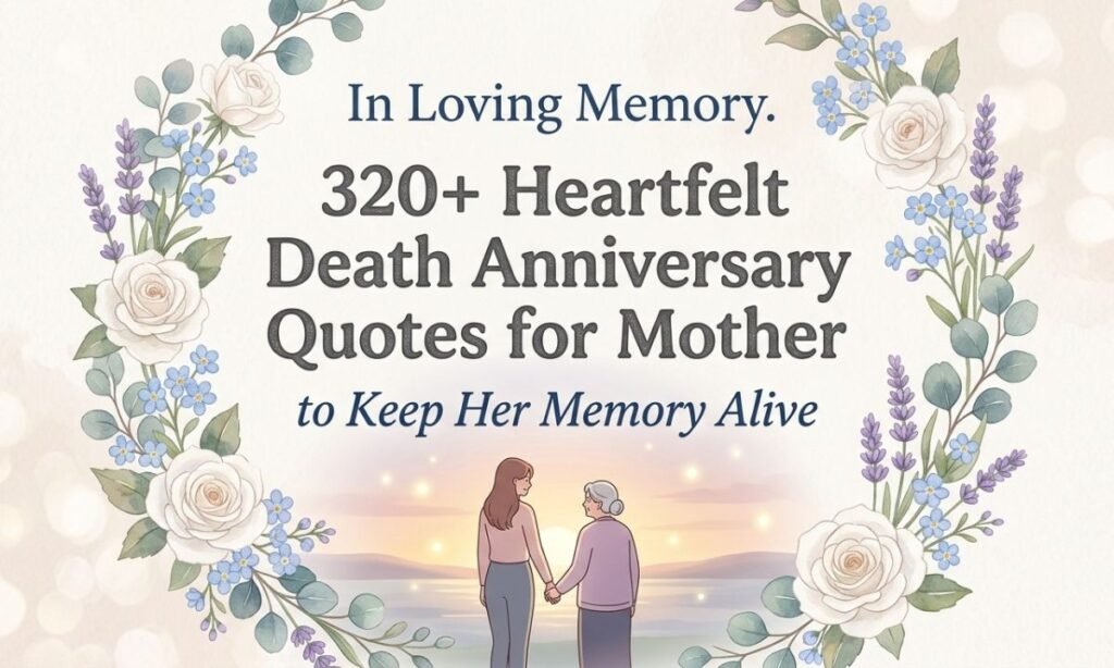 320+ Heartfelt Death Anniversary Quotes for Mother to Keep Her Memory Alive