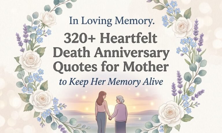 320+ Heartfelt Death Anniversary Quotes for Mother to Keep Her Memory Alive