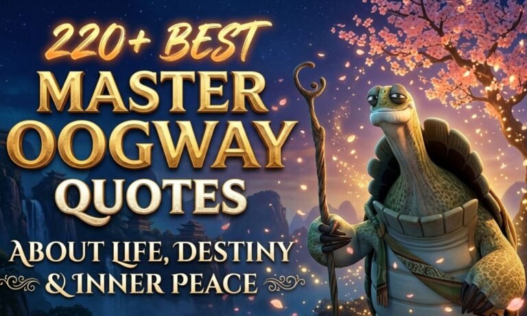 220+ Best Master Oogway Quotes About Life, Destiny & Inner Peace
