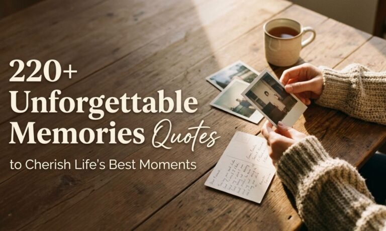 220+ Unforgettable Memories Quotes to Cherish Life's Best Moments