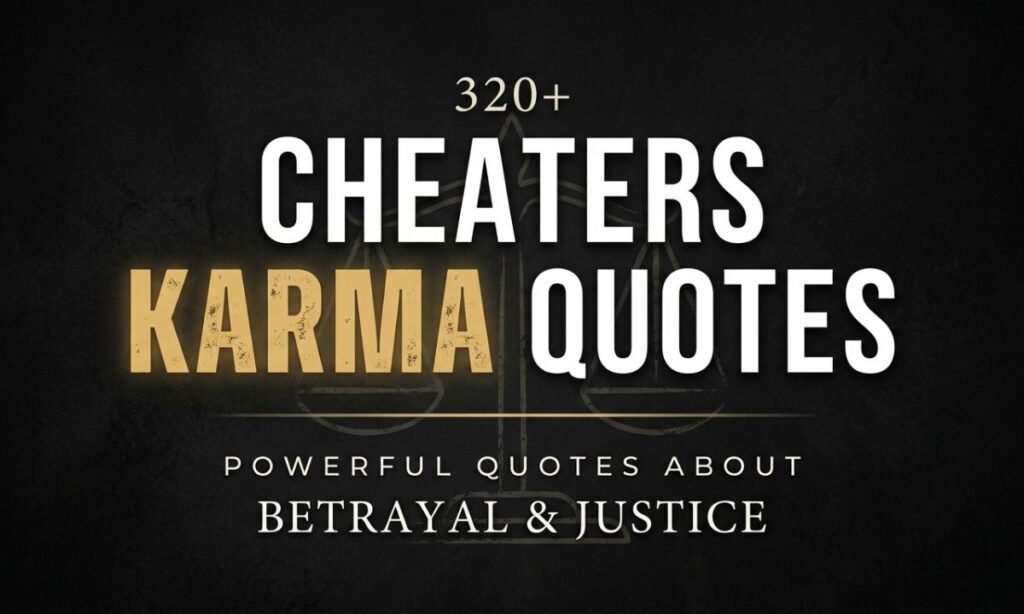 320+ Cheaters Karma Quotes: Powerful Quotes About Betrayal and Justice