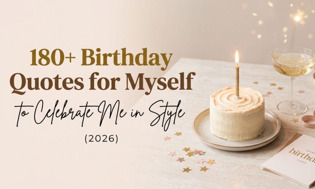 180+ Best Birthday Quotes for Myself to Celebrate Me in Style (2026)
