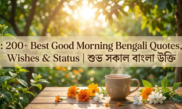 200+ Best Good Morning Bengali Quotes, Wishes & Status | শুভ সকাল বাংলা উক্তি