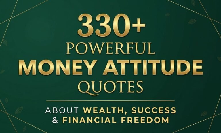 330+ Powerful Money Attitude Quotes About Wealth, Success & Financial Freedom