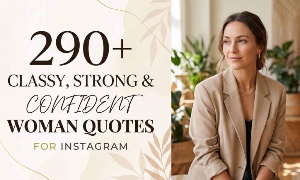 290+ Classy, Strong & Confident Woman Quotes for Instagram