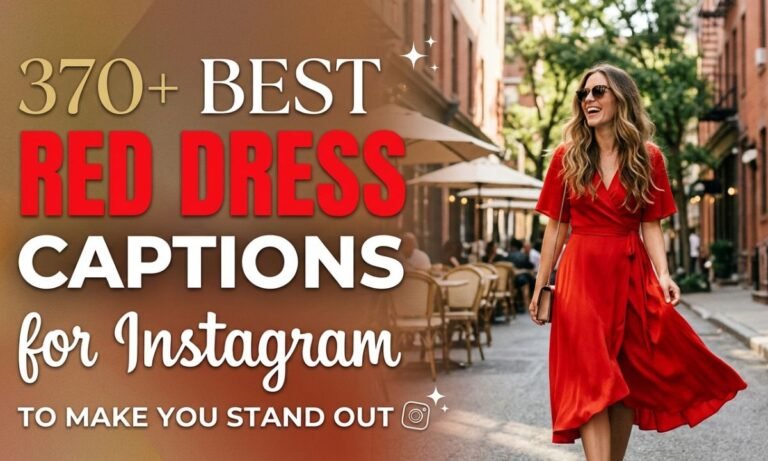 370+ Best Red Dress Captions for Instagram to Make You Stand Out