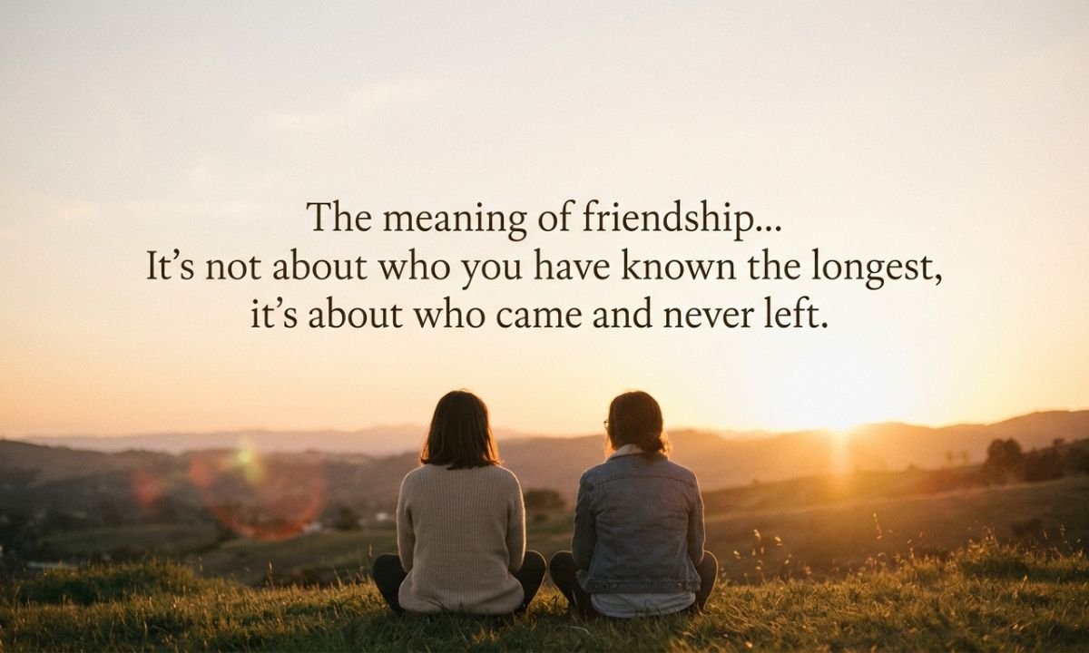 Friendship Quotes on the Meaning of Friendship
