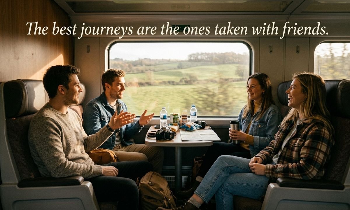 Train Journey Quotes with Friends