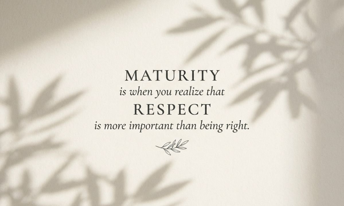 Woman Maturity Quotes