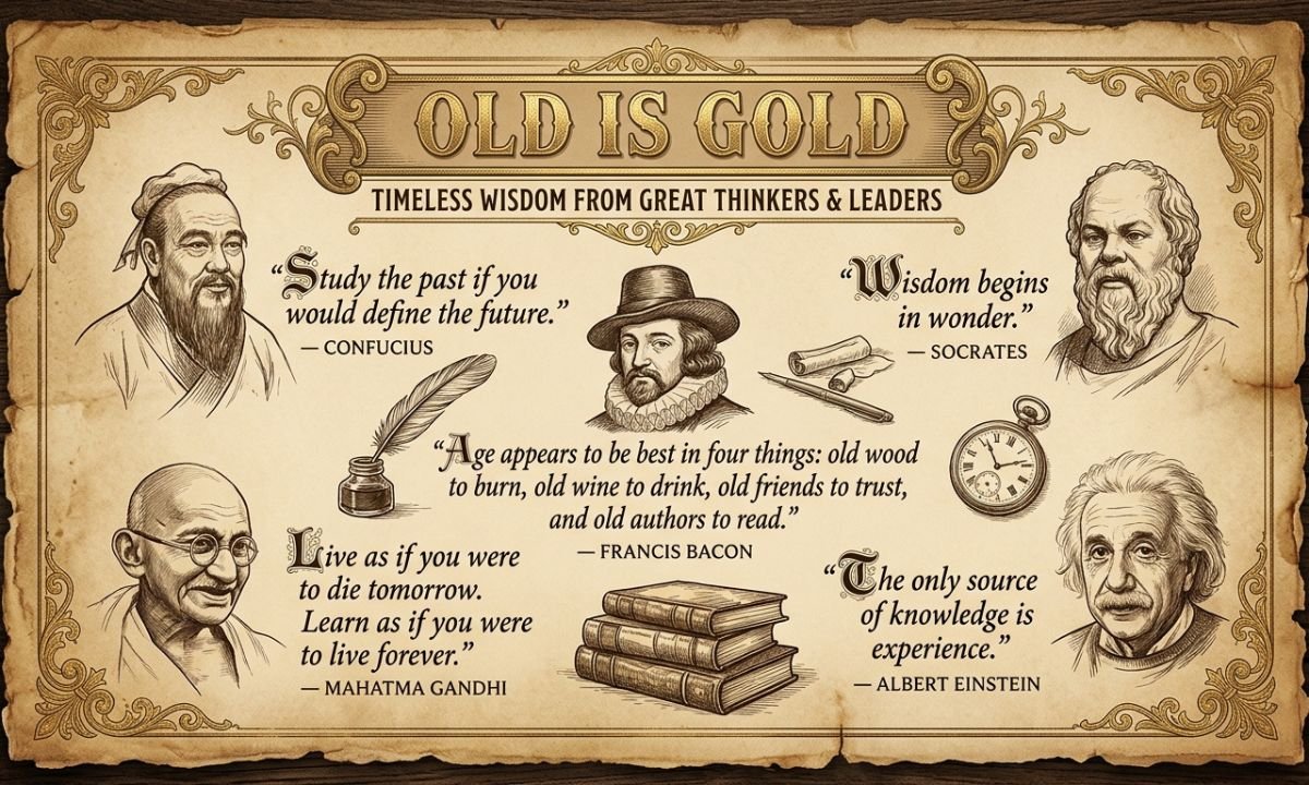 Famous Old Is Gold Quotes from Great Thinkers and Leaders
