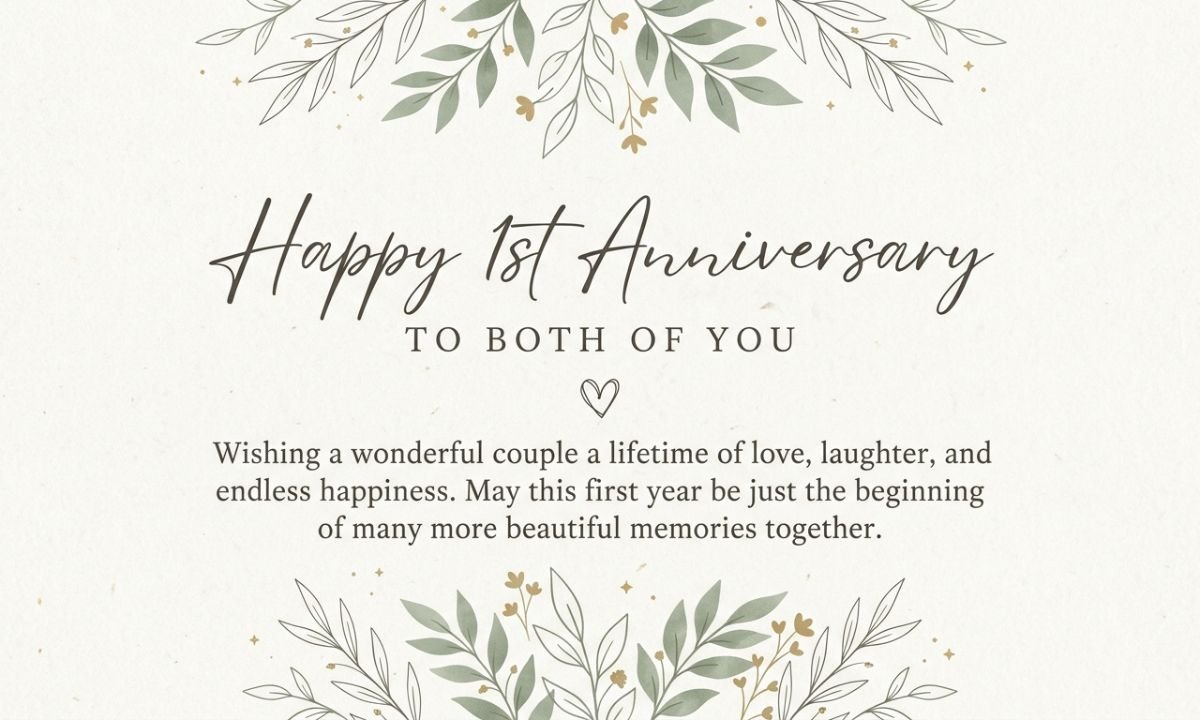 Happy 1st Anniversary to Both of You Quotes