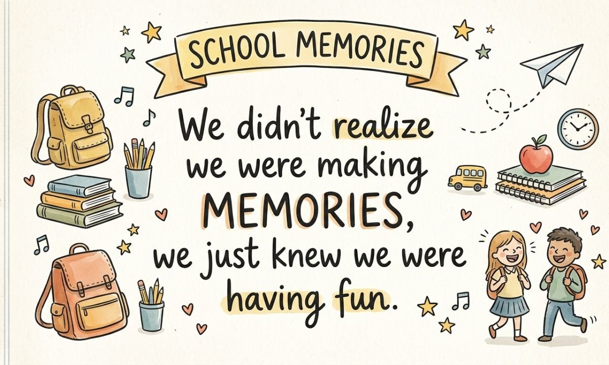 Unforgettable School Memories Quotes
