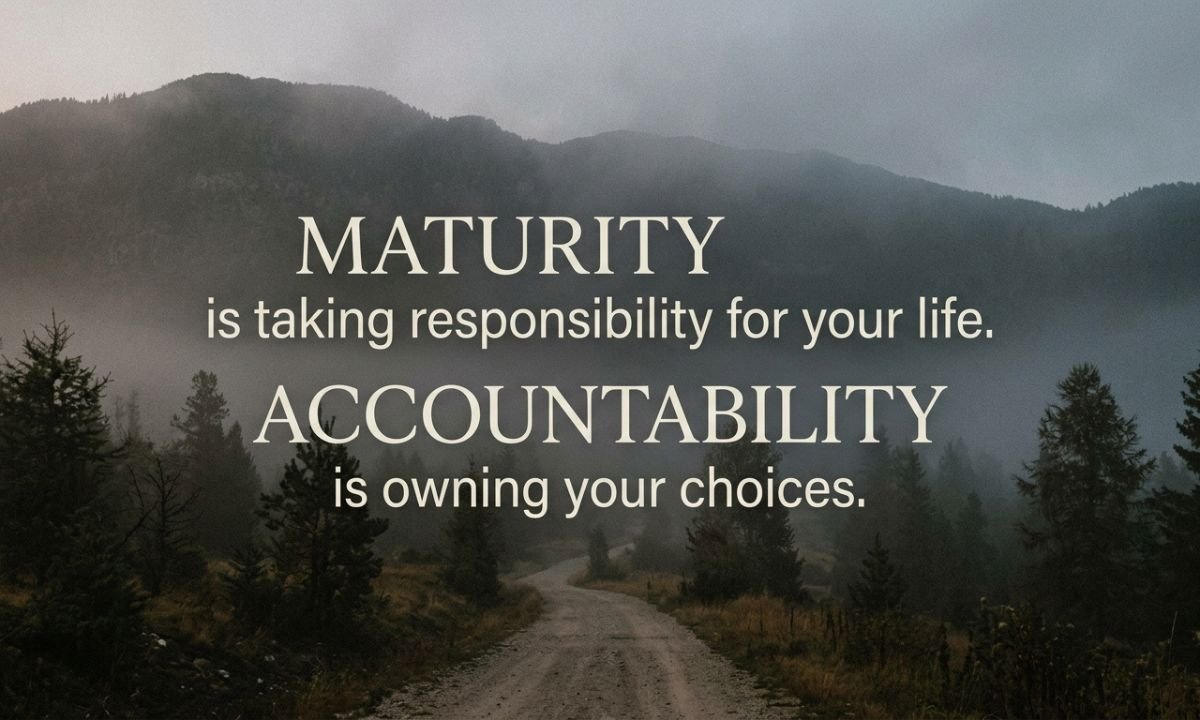 Powerful Maturity Quotes About Responsibility and Accountability